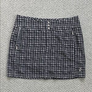 Jofit Black and White Checkered Golf Skirt
